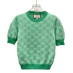 Gucci Green Short Sleeve Sweater